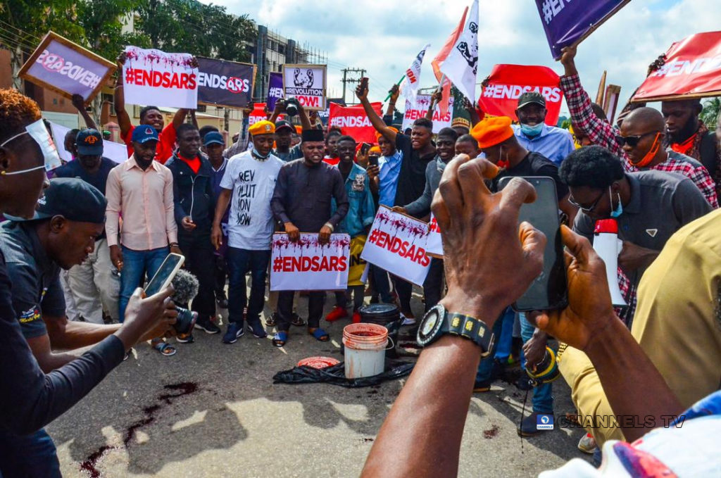 Image from the EndSARS Protest