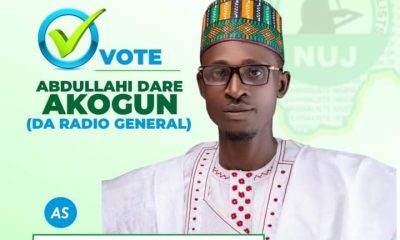 Kwara NUJ Election 2024 Chairmanship Candidate Abdullahi Dare Akogun