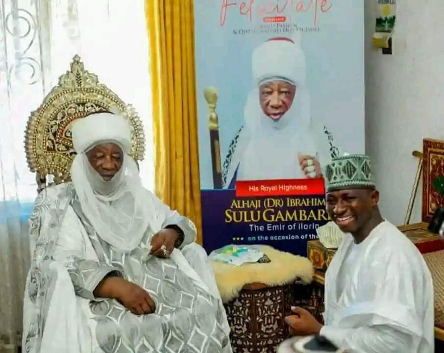 Emir of Ilorin Zulu Gambari and Ibrahim Muhammed Ajia